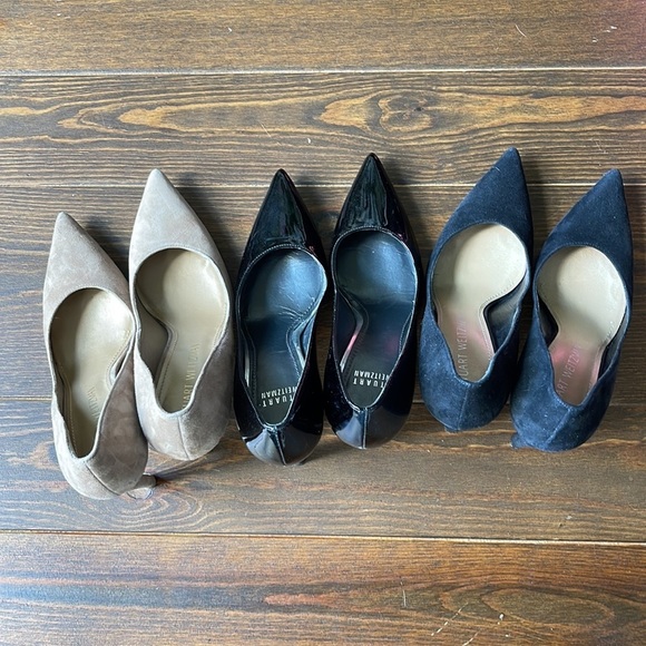 Stuart Weitzman Heels in Black and Tan - Picture 12 of 16